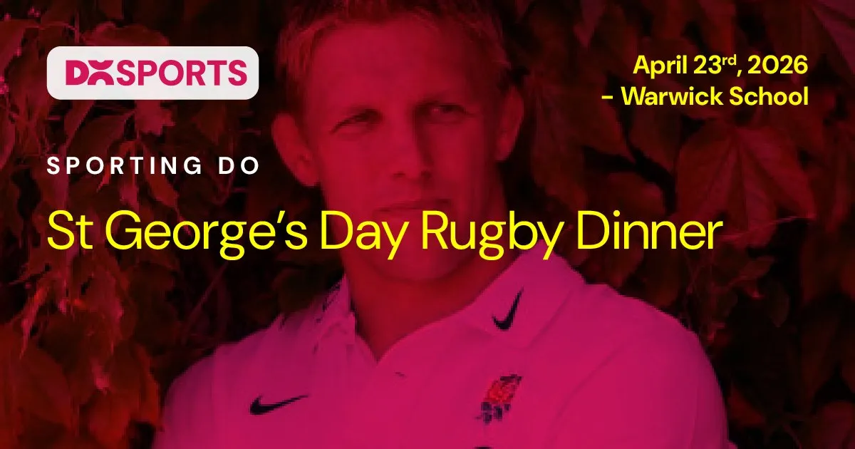 St George's Day Rugby Dinner. Sporting Do, 23rd April, 2026, Warwick Hall, Warwick.